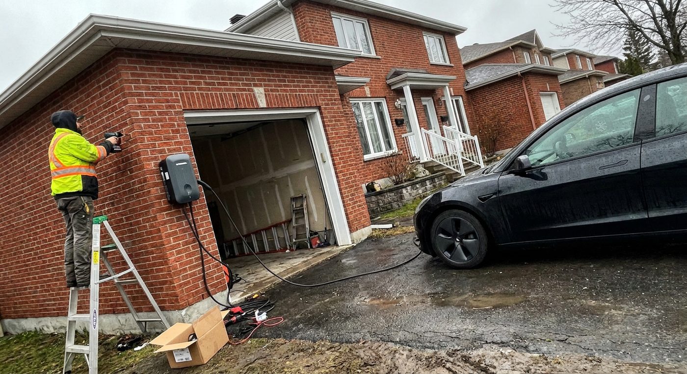 Installation d'une borne de recharge pour véhicule électrique